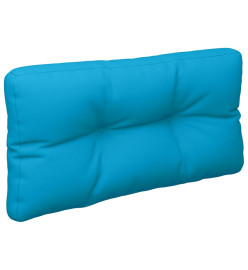 Coussins de palette 2 pcs bleu clair tissu