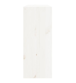 Armoire à vin Blanc 62x25x62 cm Bois de pin massif