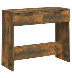 Table console Chêne fumé 90x36x75 cm Bois d'ingénierie