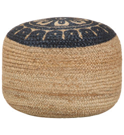 Pouf fait à la main Bleu 45 x 30 cm Jute