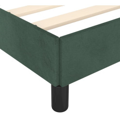 Cadre de lit Vert foncé 140x200 cm Velours