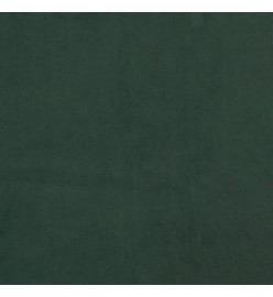 Cadre de lit Vert foncé 140x200 cm Velours