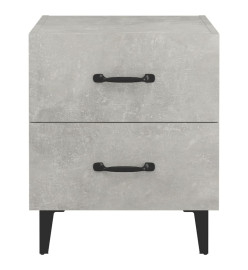 Table de chevet Gris béton 40x35x47,5 cm