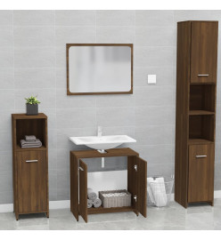 Meubles de salle de bain Chêne marron Bois d'ingénierie