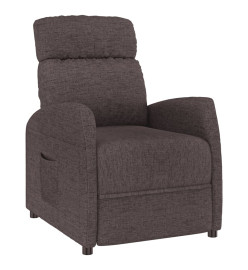 Fauteuil inclinable Marron foncé Tissu