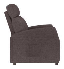 Fauteuil inclinable Marron foncé Tissu