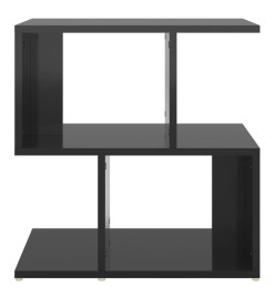 Tables de chevet 2 pcs Noir brillant 50x30x51,5 cm Aggloméré