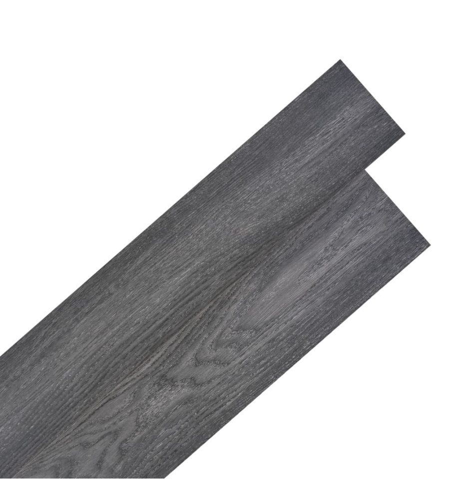 Planche de plancher PVC autoadhésif 5,02 m² 2 mm Noir et blanc