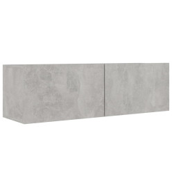 Meubles TV 3 pcs Gris béton Aggloméré