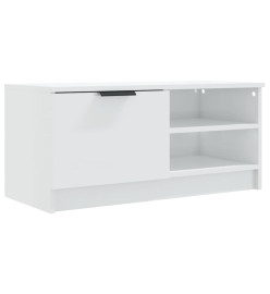 Meubles TV 2 pcs Blanc brillant 80x35x36,5 cm Bois d'ingénierie