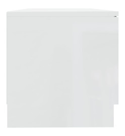 Meubles TV 2 pcs Blanc brillant 80x35x36,5 cm Bois d'ingénierie