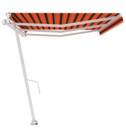 Auvent automatique sur pied 600x300 cm Orange/marron