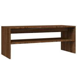 Table basse Chêne marron 100x40x40 cm Bois d'ingénierie