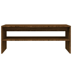 Table basse Chêne marron 100x40x40 cm Bois d'ingénierie