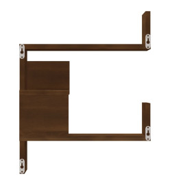 Étagère d'angle murale Chêne marron 40x40x50 cm Bois ingénierie