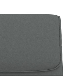 Banc Gris foncé 100x64x80 cm Tissu