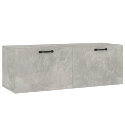 Armoire murale Gris béton 100x36,5x35 cm Bois d'ingénierie