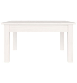 Table basse Blanc 55x55x30 cm Bois massif de pin