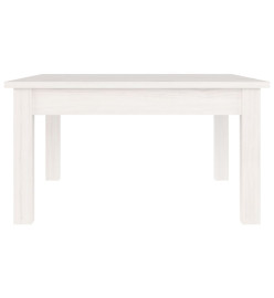 Table basse Blanc 55x55x30 cm Bois massif de pin