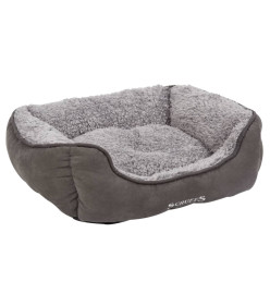 Scruffs Lit à boîte pour chien Cosy Gris S