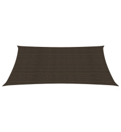 Voile d'ombrage 160 g/m² Marron 2,5x4 m PEHD