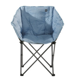 Travellife Chaise de camping compacte pliable Lago Cross ondulée bleu