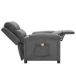 Fauteuil de massage Gris clair Tissu