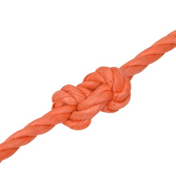 Corde de travail Orange 10 mm 50 m Polypropylène