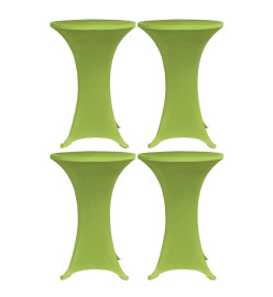 Housses de table extensible 4 pcs 70 cm Vert