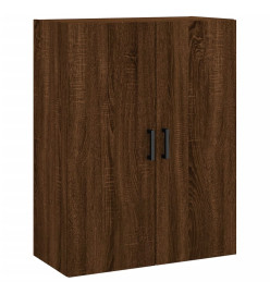 Armoire murale chêne marron 69,5x34x90 cm