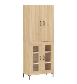 Buffet haut Chêne sonoma 69,5x34x180 cm Bois d'ingénierie