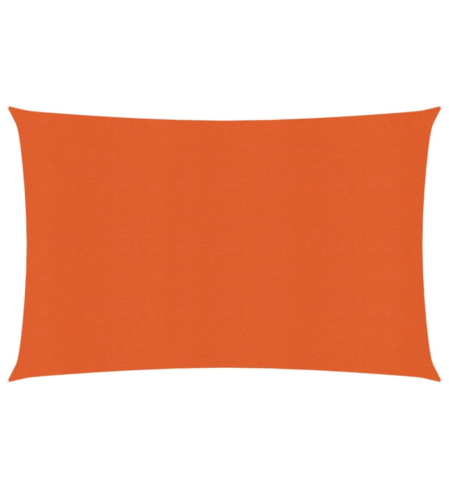 Voile d'ombrage 160 g/m² Orange 3,5x4,5 m PEHD