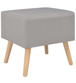 Tables de chevet 2 pcs Gris 40x35x40 cm Tissu