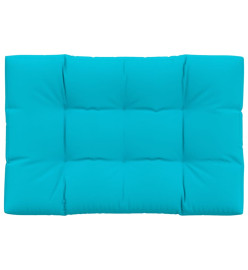 Coussin de palette turquoise 120x80x12 cm tissu