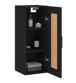 Armoire murale noir 34,5x34x90 cm bois d'ingénierie