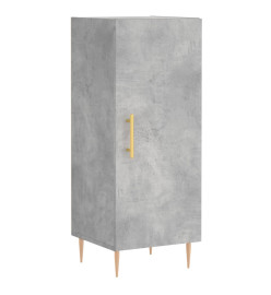 Buffet haut Gris béton 34,5x34x180 cm Bois d'ingénierie