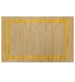 Tapis fait à la main Jute Jaune 160x230 cm