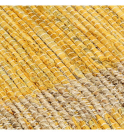 Tapis fait à la main Jute Jaune 160x230 cm