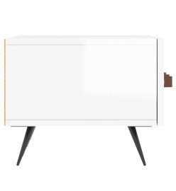 Meuble TV blanc brillant 150x36x30 cm bois d'ingénierie