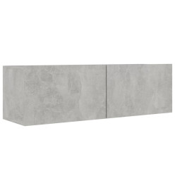 Ensemble de meuble TV 5 pcs Gris béton Aggloméré