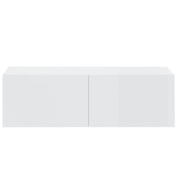 Ensemble de meubles TV 6 pcs Blanc brillant Bois d'ingénierie