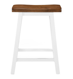 Tabourets de bar lot de 2 bois massif