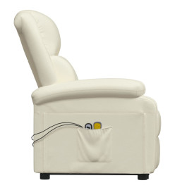 Fauteuil de massage Crème Similicuir