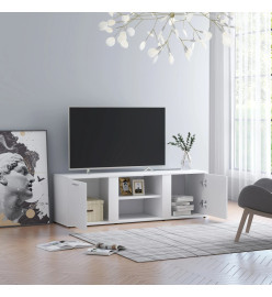 Meuble TV Blanc 120x34x37 cm Aggloméré