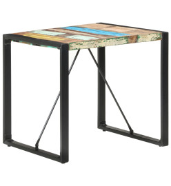 Table de salle à manger 80x80x75 cm Bois de récupération massif