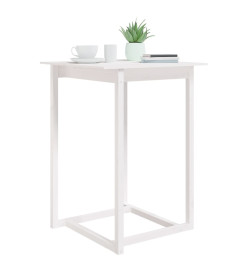 Table de bar Blanc 80x80x110 cm Bois massif de pin