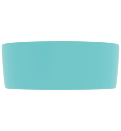 Lavabo rond de luxe Vert clair mat 40x15 cm Céramique