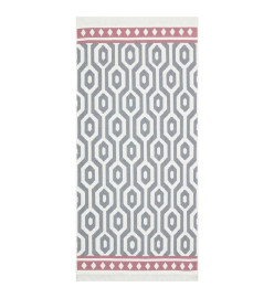 Tapis Gris 100x200 cm Coton