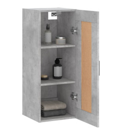 Armoire murale gris béton 34,5x34x90 cm bois d'ingénierie