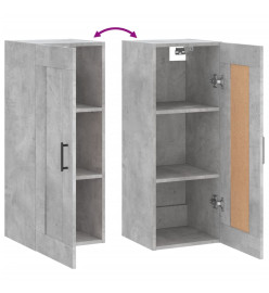 Armoire murale gris béton 34,5x34x90 cm bois d'ingénierie